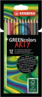 Stabilo GreenColors ARTY Hatszögletű színes ceruza készlet (12 db/csomag)