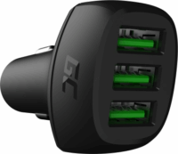 Green Cell Power Ride Autós 3xUSB töltő 54W Fekete