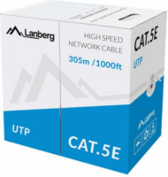 Lanberg UTP CAT5e Patch kábel 305m Piros