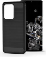 Haffner Carbon Samsung Galaxy S20 Ultra Szilikon Hátlap - Fekete