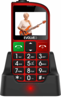 Evolveo EasyPhone FM Dual SIM Mobiltelefon - Piros