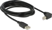 Delock USB-A apa - USB-B 90° apa Nyomtatókábel 3m - Fekete