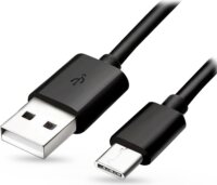 Samsung gyári USB apa - USB-C apa Adat- és töltőkábel 1m - Fekete (ECO csomagolás)
