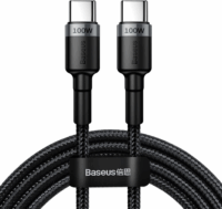 Baseus Cafule USB-C apa - USB-C apa Adat- és töltőkábel 2m - Fekete/Szürke