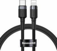 Baseus Cafule USB-C apa - Lightning apa Adat- és töltőkábel 1m - Fekete/Szürke