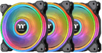 Thermaltake Riing Quad 12 RGB 120mm PWM rendszerhűtő (3db/csomag) - Fekete