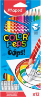 Maped Color'Peps Oops Háromszögletű Színes ceruza készlet radír véggel (12 db / csomag)