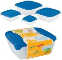 Curver Fresh & Go műanyag Ételtároló szett 0,8L + 1,7L + 2,9L + 0,25L (4 db)