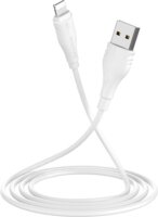 Borofone USB apa - Lightning apa Adat- és töltőkábel 3m - Fehér