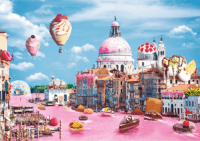 Trefl Crazy City: Édességek Velencéban - 1000 darabos puzzle