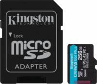 Kingston 256GB Canvas Go! Plus microSDXC UHS-I CL10 memóriakártya + Adapter