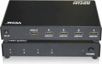 VCOM HDMI Splitter 1 - 4 Port Fekete