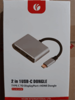 VCOM USB-C apa - DisplayPort anya + HDMI anya adapter