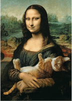 Trefl Mona Lisa és a doromboló macska - 500 darabos puzzle