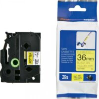 Brother TZE-FX661 P-touch flexibilis Feliratozógép szalag 36mm / 8m - Sárga alapon fekete