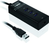 I-BOX HUB USB 3.0, 4-ports, fekete