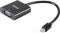 Akasa Mini Displayport - VGA adapter - Fekete (AK-CBDP07-20BK)