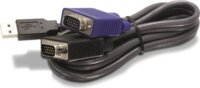 TRENDnet TK-CU06 D-SUB 15pin USB M/M KVM switch adatkábel 3m fekete