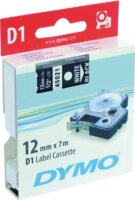 DYMO címke LM D1 alap 12mm fehér betű / fekete alap