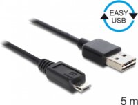 Delock EASY-USB 2.0 -A apa > USB 2.0 micro-B apa kábel, 5 m