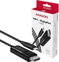Axagon RVC-DPC USB-C - DisplayPort (apa - apa) kábel 1.8m - Fekete