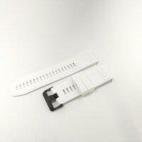 Yuestech Garmin QuickFit Szilikon szíj 22mm - Fehér fekete csattal