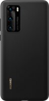 Huawei P40 gyári PU Hátlap Tok - Fekete