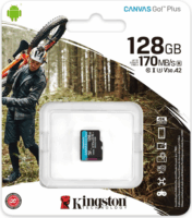 Kingston 128GB Canvas Go! Plus microSDXC UHS-I CL10 memóriakártya