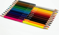 Nebulo Háromszögletű kétvégű Színes ceruza készlet 24 különböző szín (12 db / csomag)