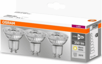 Osram Base LED spot izzó 4,3W 350lm 2700K GU10 - Meleg fehér (3 db)
