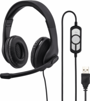 Hama USB-300 Headset - Fekete