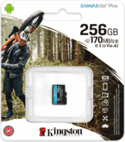 Kingston 256GB Canvas Go! Plus microSDXC UHS-I CL10 memóriakártya