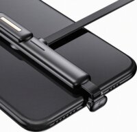 USAMS USB apa - Lightning apa Gamer adat- és töltőkábel 1.2m - Fekete