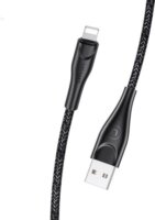 USAMS USB apa - Lightning apa töltő és adat kábel 1m - Fekete