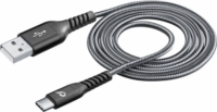 Cellularline Tetraforce Extreme USB apa - USB-C apa Adat- és töltőkábel 1.2m - Fekete
