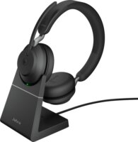 Jabra Evolve2 65 (Microsoft Teams, USB-A, Töltőállomás) Bluetooth Stereo Headset Fekete