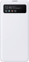 Samsung EF-EA415 Galaxy A41 gyári S-View Wallet Cover Tok - Fehér