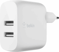 Belkin Hálózati 2xUSB-A töltő 24W Fehér