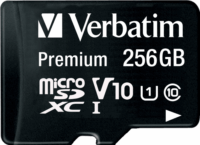 Verbatim 256GB Premium U1 microSDXC UHS-I CL10 memóriakártya + Adapter