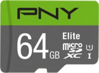 PNY 64GB Elite microSDXC UHS-I CL10 memóriakártya + Adapter