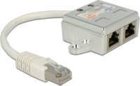 Delock 1x RJ45 apa - 2x RJ45 anya UTP Elosztó adapter