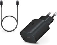 Samsung gyári Hálózati USB-C töltő 5V 3A +Adat- és töltőkábel - Fekete