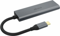 Akasa USB-C apa - 4 x USB 3.0 anya adapter