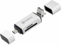 Sandberg 136-28 Multi USB-A / Micro-USB / USB-C Külső kártyaolvasó