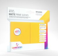 GameGenic Matte Prime Kártyavédő fólia 66x91mm (100 db/csomag) - Sárga