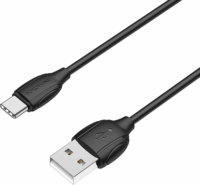 Borofone BX19-type c USB apa - USB-C apa Töltőkábel 1m - Fekete