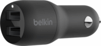 Belkin Autós 2xUSB töltő 24W Fekete