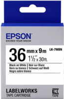 Epson LK-7WBVN Vinyl szalag 36mm / 7m - Fehér alapon fekete