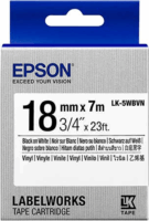 Epson LK-5WBVN Vinyl szalag 18mm / 7m - Fehér alapon fekete