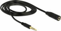 Delock Audió Sztereó Hosszabbító kábel 1m (3.5mm jack apa - 3.5mm jack anya)